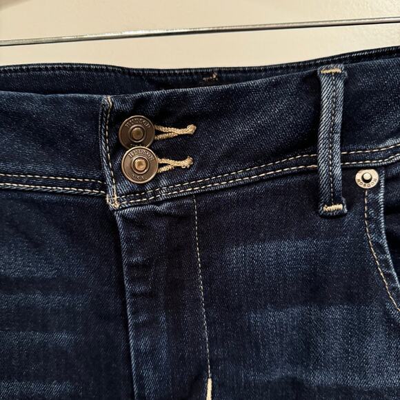 Hudson Jeans skinny double button and button back pocket dark denim women sz 31 - Picture 3 of 7